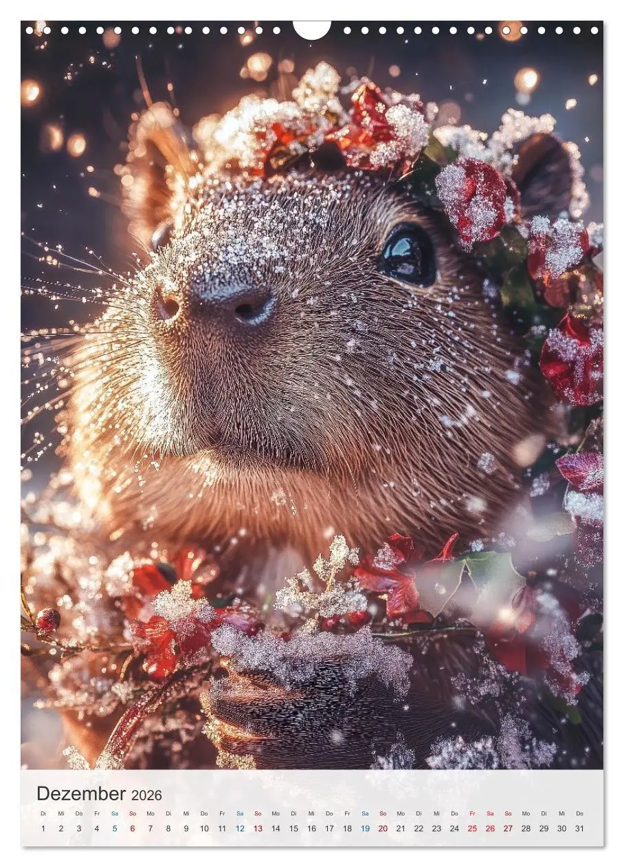 Bild: 9783457635407 | Capybara und Gemütlichkeit (Wandkalender 2026 DIN A3 hoch),...